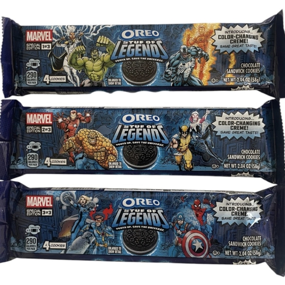 OREO Cookies Marvel X Stuf of Legends Special Edition 1-3 Pack